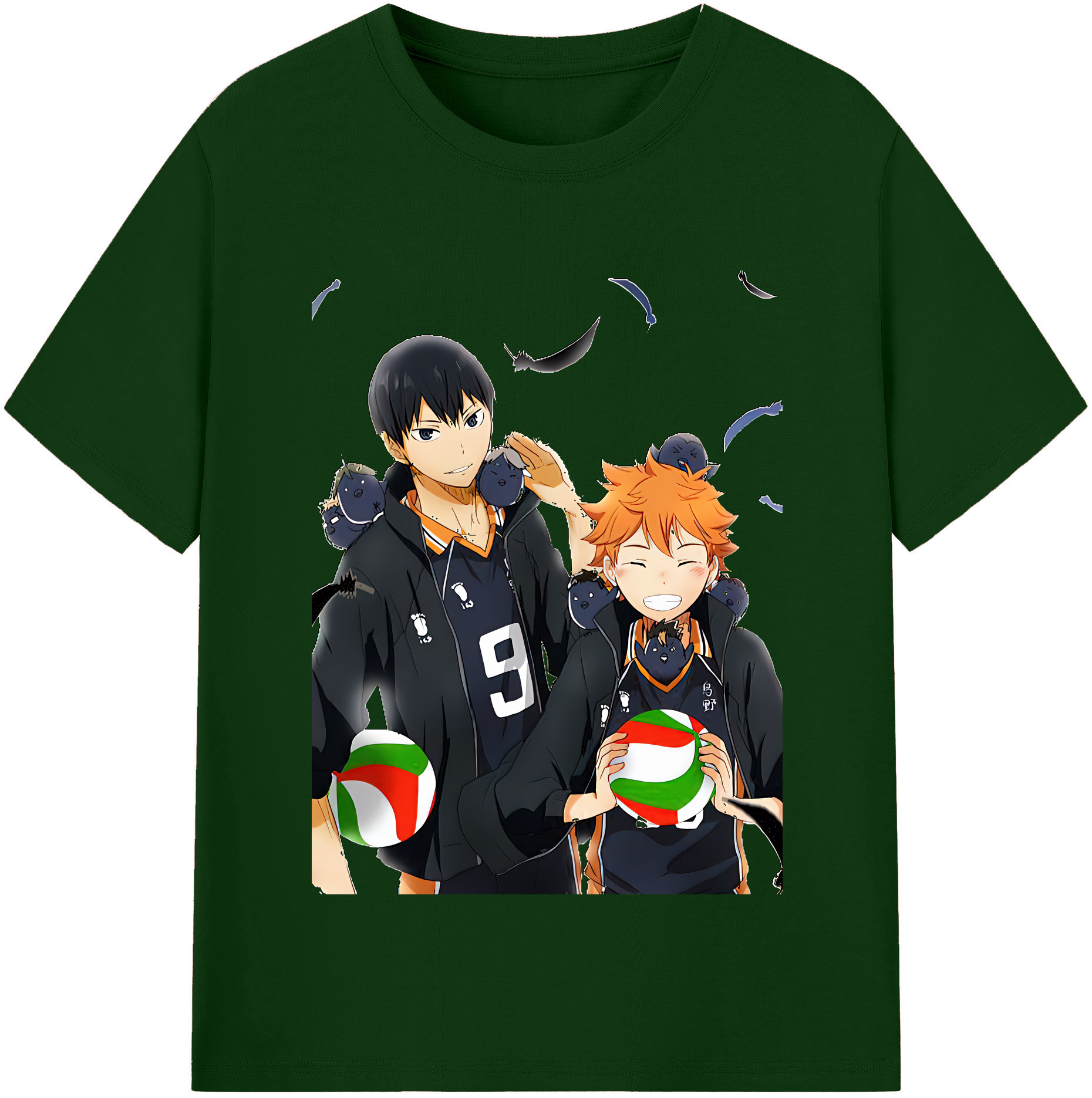 （画像用） ハイキュー!! Haikyu!! 綿100％半袖Tシャツ（フロントプリント）